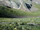 Narrow switchbacks into the Weminuche Wilderness